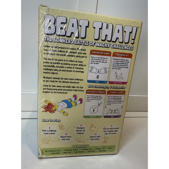 Gutter Games Beat That! The Bonkers Battle of Wacky Challenges Board Game - Picture 4 of 6